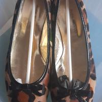 Ballerine leopardate suola vero cuoio  39 NUOVE
