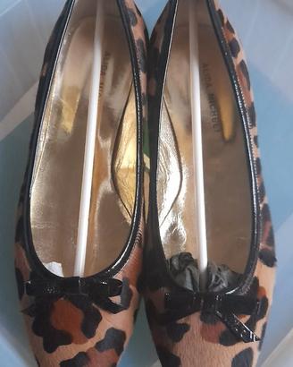 Ballerine leopardate suola vero cuoio  39 NUOVE