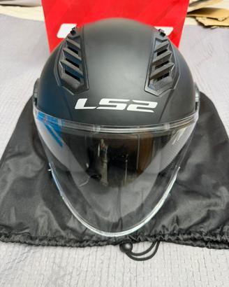Casco jet LS2 OF616 Airflow II XS nero opaco