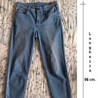 Jeans J+Q donna, gamba stretta, morbidi. Tg 42