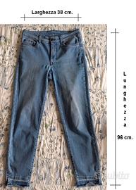 Jeans J+Q donna, gamba stretta, morbidi. Tg 42