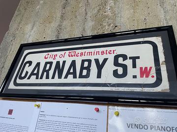 Poster originale "Carnaby St. W."  anni '60