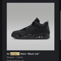 Air Jordan 4 Retro "Black Cat" 41