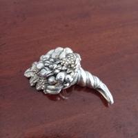 Cornucopia in laminato argento 925 