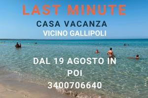 LAST MINUTE vicino GALLIPOLI dal 19 agosto