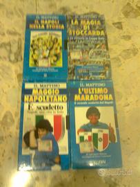 n. 4 cassette vhs storia del Napoli calcio