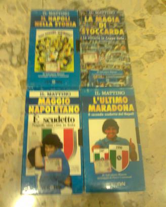 n. 4 cassette vhs storia del Napoli calcio