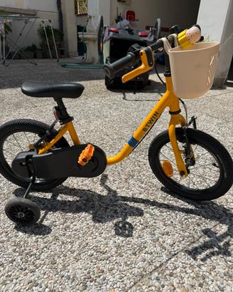 Bici con rotelle B Twin Dechatlon 14 pollici