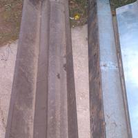 3 grondaie per scossalina ferro più una alluminio 