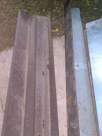 3 grondaie per scossalina ferro più una alluminio 