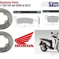 Kit freni completo honda sh 125 150 2009 - 2012