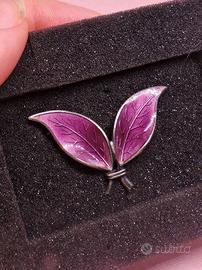 DAVID ANDERSEN spilla vintage argento 925 smaltato
