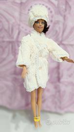 Cappotto e cappello Barbie fatti a mano