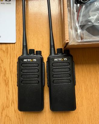 X2 Retevis RT1 Walkie Talkie Professionali NUOVI