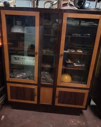 vetrina art deco in legno anni 30