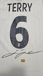 Maglia Inghilterra 20008 Autografo Terry con COA