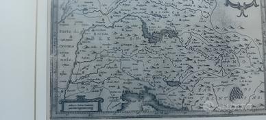 stampa antica di Bergamo e Brescia  rarissima 