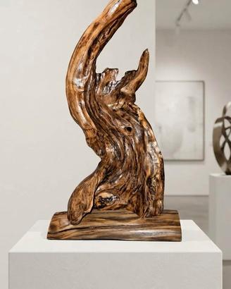 Scultura Legno Fluviale Driftwood. 