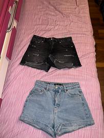 Set 2 pantaloncini di jeans taglia 36