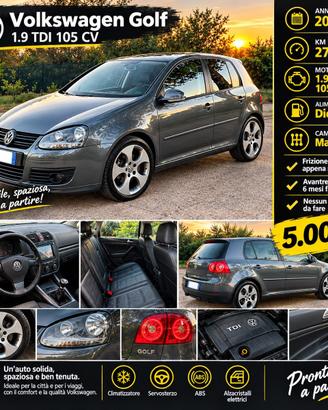 Golf 5 2008 105 CV Gt sport