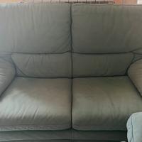 Divanetto Divani&Divani due posti alcantare verde