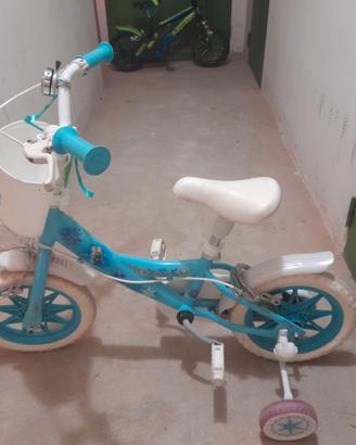 biciletta bambina elsa con rotelle