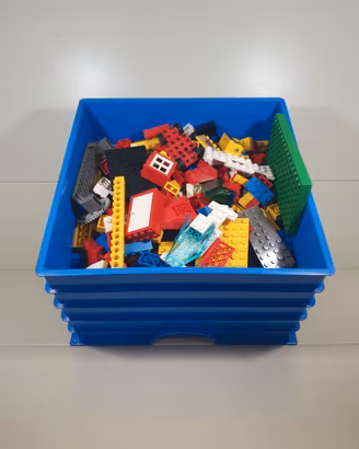 Lotto Mattoncini LEGO Misti 1kg Con Contenitore