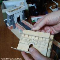 Raro Modellino Di Ponte Milvio (Ponte Mollo. Roma)