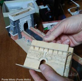 Raro Modellino Di Ponte Milvio (Ponte Mollo. Roma)