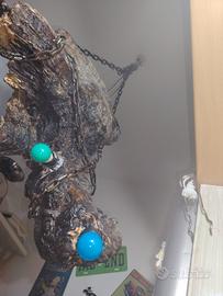 lampadario legno fatto a mano