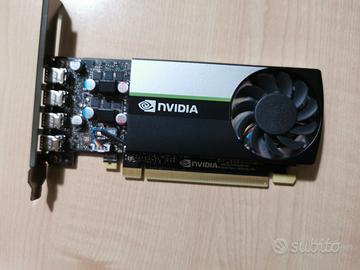Scheda video Nvidia T1000 da 4Gb GDDR6 VRAM 
