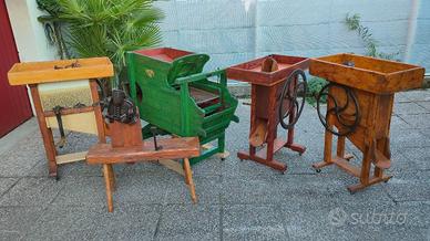 Collezione di attrezzi agricoli antichi restaurati