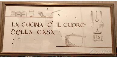 Quadro con scritta fatta a mano