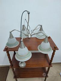 lampadario neoclassico a cinque luci