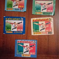 8 Bustine di figurine Calciatori Panini anni 80/90