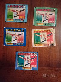 8 Bustine di figurine Calciatori Panini anni 80/90