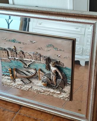 Quadro 3D Capitanelli con specchio 80x70