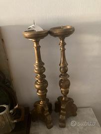 Antichi torcieri in legno