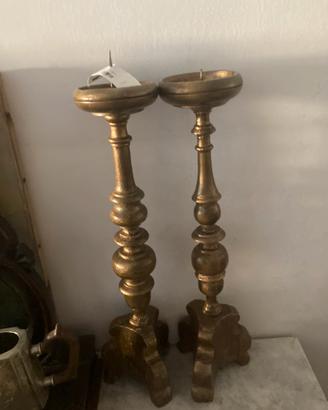 Antichi torcieri in legno