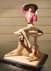 Vittorio tessaro signora con alano capodimonte