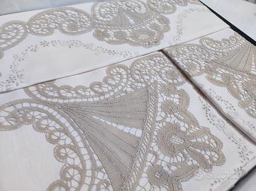 Lenzuola pizzo di Cantù 