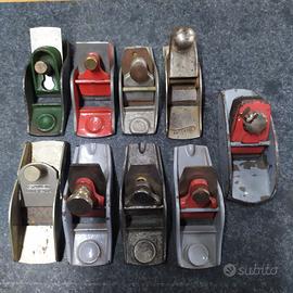 C46 - Lotto 9 piccole pialle liuteria falegname