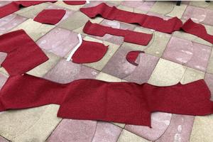Porsche 356 B Cabriolet Set Moquette Rossa 403