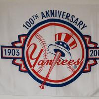 Bandiera New York Yankees 100th Anniversary 152x84