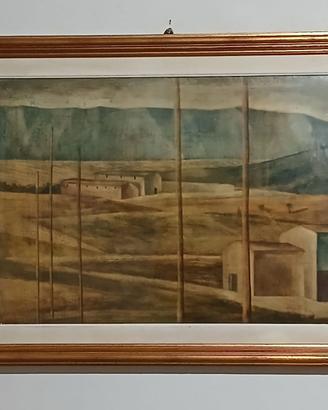Quadro ad olio del pittore Marcello Scuffi