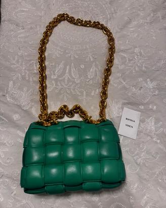 Borsa in Pelle donna con catena oro