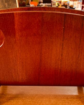 Portariviste vintage in teak curvato, Home Torino