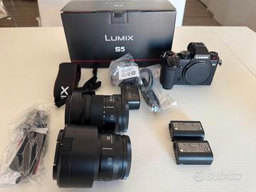 Panasonic Lumix S5 + 20-60mm + 50mm f/1.8 full fra