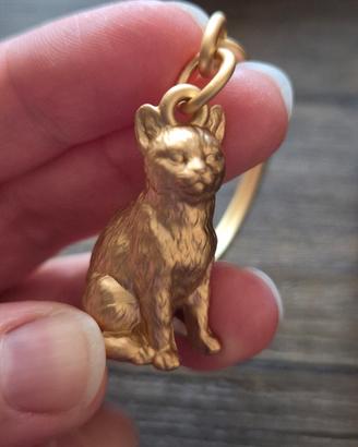 Portachiavi gatto dorato TROIKA