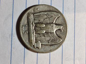 5 lire argento aquilino 1926 raro 